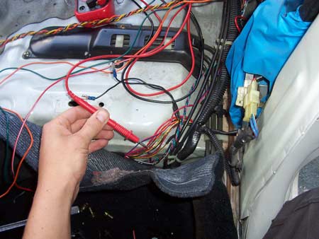 verifying the door trigger wire