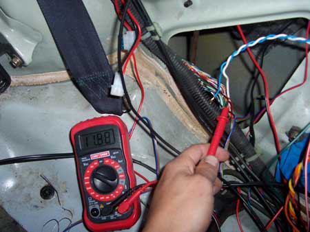 verifying parking light wire