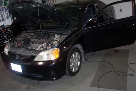 2001-2005 Honda Civic Stealth Console Alarm Install
