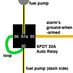 normally closed fuel kill relay wiring diagram