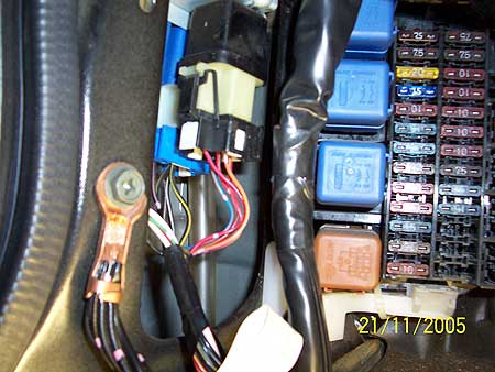 Blue fuel pump relay