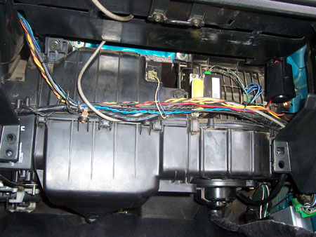 run wire behind glovebox