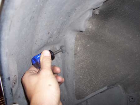 remove inner fender liner